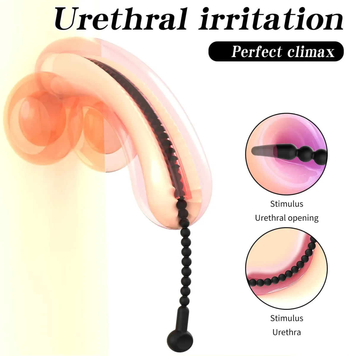 Graduated Urethral Dilator Set – 7 Sizes Soft Silicone Penis Sounding Rod for Men Reusable Sound Trainer Adult Sex Toy — image 2