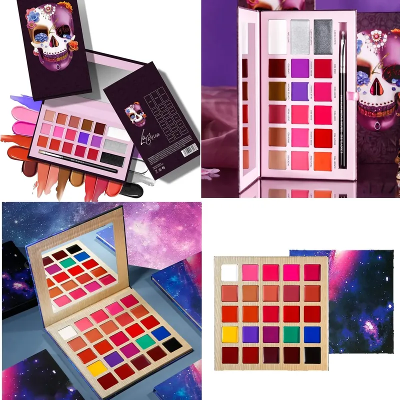 1PCS Multicolor Blusher&Eyeshadow&Bronzer&Lipstick Palette Mutil-Use Makeup Palette for Halloween Festival Party Make Up — image 5
