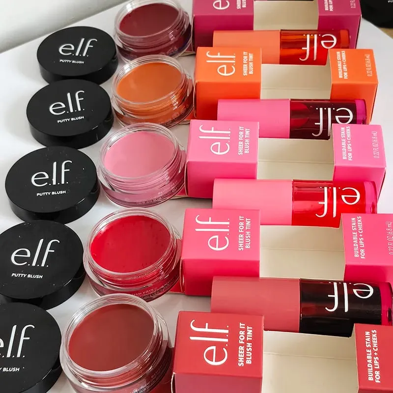New Fashion Elf Brand Latest Style Multicolored Liquid Powder Blusher Long-Lasting Natural Cheek Rouge Easy To Color Cosmetics — image 7
