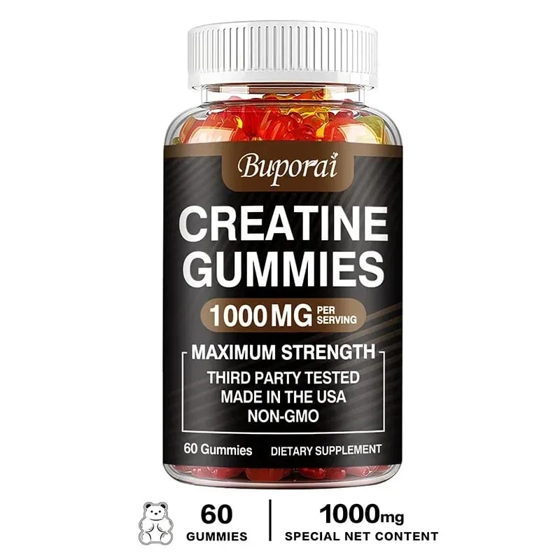 Creatine Monohydrate Gummies - Boost Energy Build Muscle Mass and Improve Athletic Performance