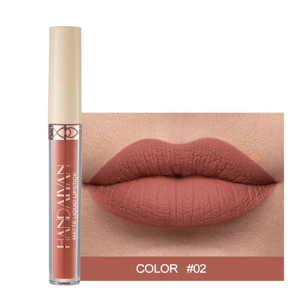 Waterproof Nude Matte Liquid Lipstick Non-stick Cup Lip Tint Makeup Matte Red Lip Gloss Cosmetics Long Lasting Lipsticks Make Up — image 12