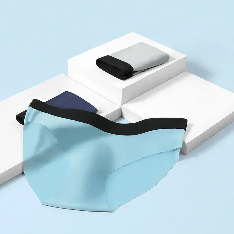 3PC Ice silk texture briefs, super cool on the skin in summer, enjoy the silky touch — image 30
