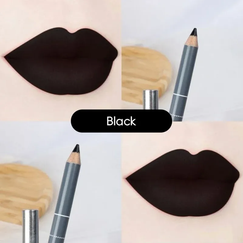 Non Stick Cup Waterproof Matte Lip Liner Pen Nude Red Long Lasting for Women Party Makeup Lip Cosmetics