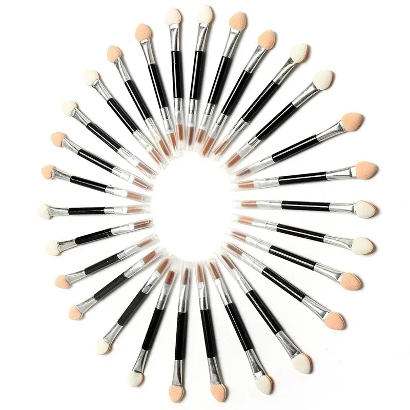 10Pcs Applicator Double-Ended Cosmetic Brushes Women Makeup Eyeshadow Eyeliner Sponge Lip Brush Set Disposable Makeup Brush — image 6