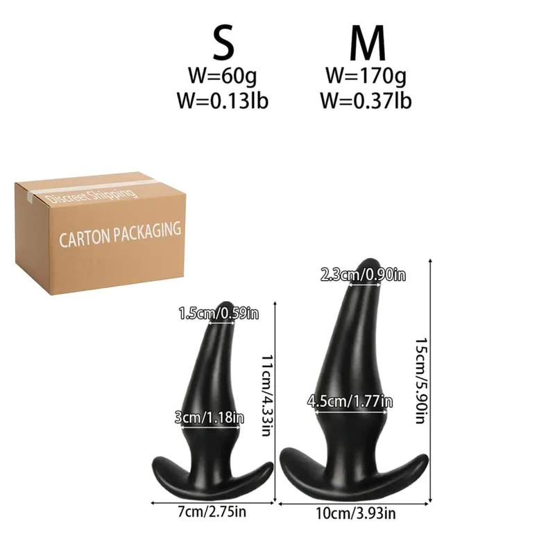 Plug Anal en Silicone souple, 3 tailles différentes, stimulateur, jouets sexuels pour adultes, masseur de Prostate Gay, entraîneur Anal — image 11