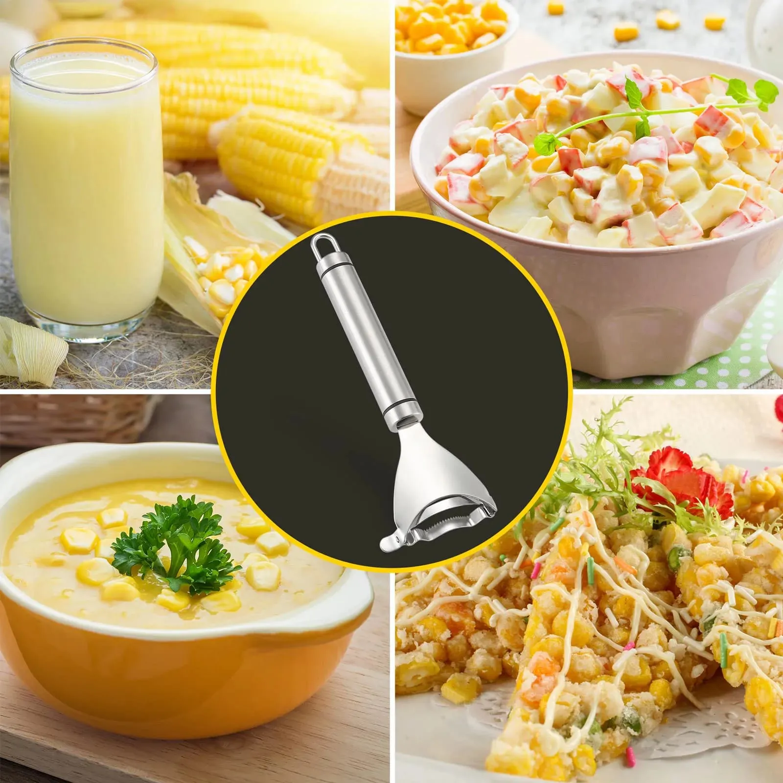 Corn Peeler For Corn On The Cob Stripper Tool Removes Corn Kernels From Cobs In Seconds Kitchen Gadget Stripping Tool