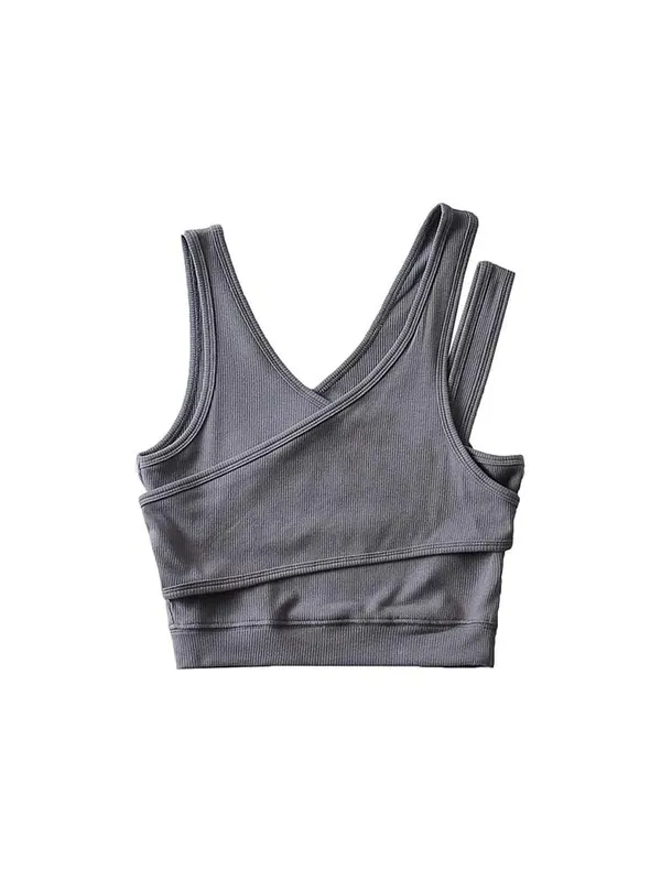 Sexy Camis Solid Knit Short Hollow Out Sleeveless Tank Tops — image 9