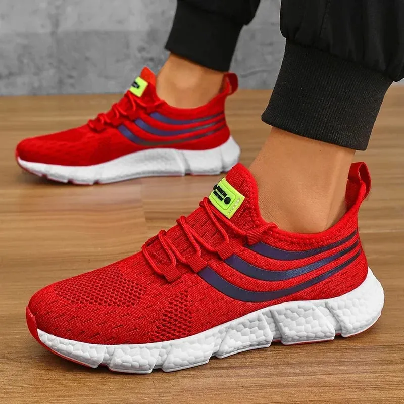 Men’s Sneakers Comfortable Breathable Platform Shoes Summer Man Running Shoes Breathable Comfortable Fashion Walking Sneakers — image 3