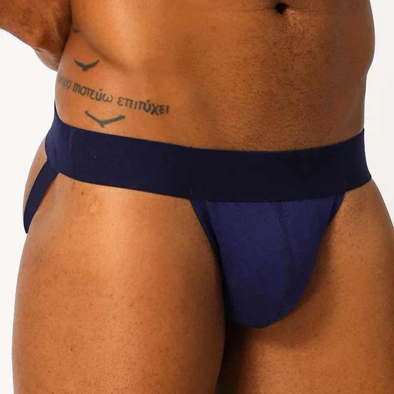 Mens Underwear Cotton Sexy Briefs Jockstrap Pouch Cuecas Man Sissy Panties Gay Thongs Male Underpants Slip Srting Underwear — image 23
