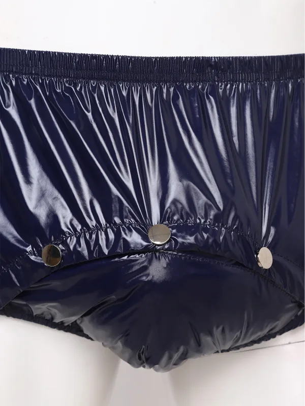 Waterdichte luierbroekjes voor heren met drukknoppen aan de voorkant Anti-lek adaptieve ondergoedshorts voor ouderen met speciale behoeften — image 5