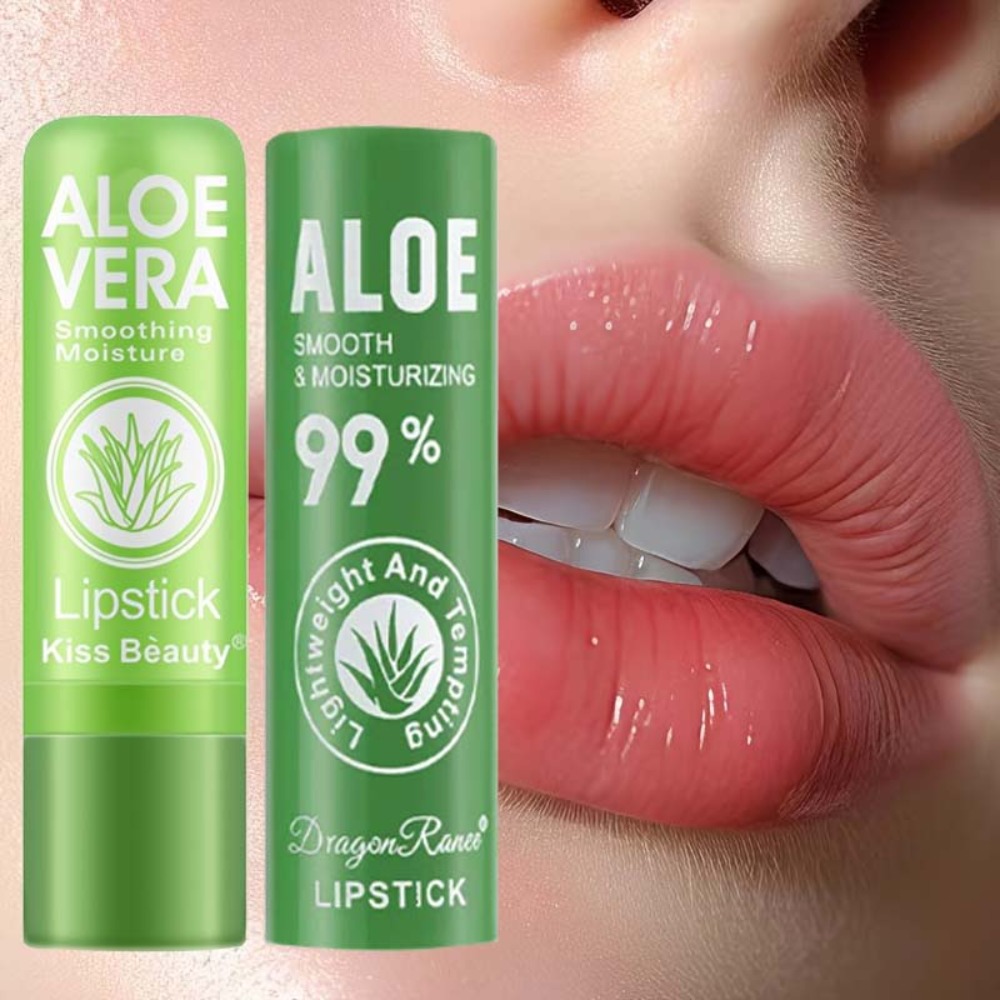 Aloe Vera Color-Changing Lipstick Long-Lasting Moisturizing Temperature-Activated Lip Balm Fade-Resistant Nourishing Lip CareSet