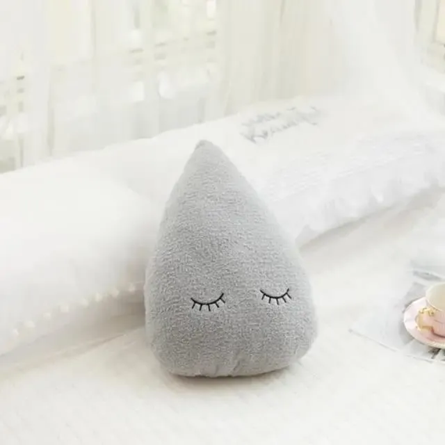 New Stuffed Cloud Moon Star Raindrop Plush Pillow Soft Cushion Toys For Children Baby Kids Girl Christmas Gift Room Car Decor — image 21