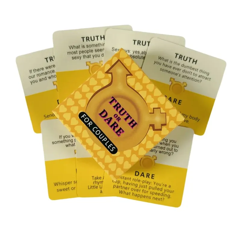 Mini velikost Truth Or Dare Karetní hra Cestovní drobnosti Název, který melodie Jak dobře mě znáš Riddle Me Tato hra na párty — image 3