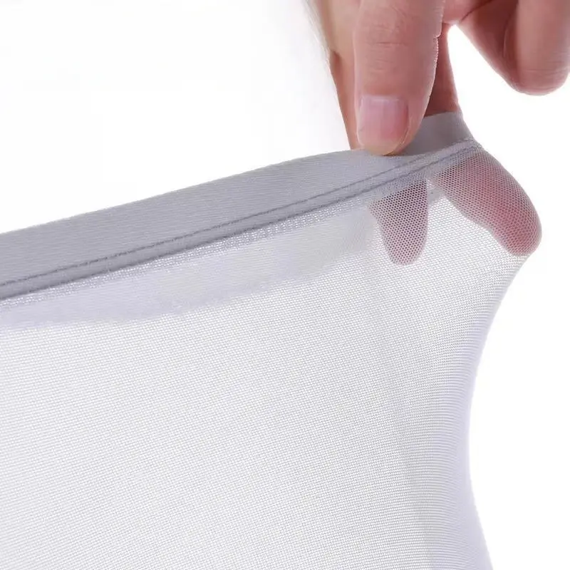 Underwear Transparent Boxers Bulge Ice Silk See Through Underpants Sexy Briefs Low Waist Panties Lingerie Intimates — image 6