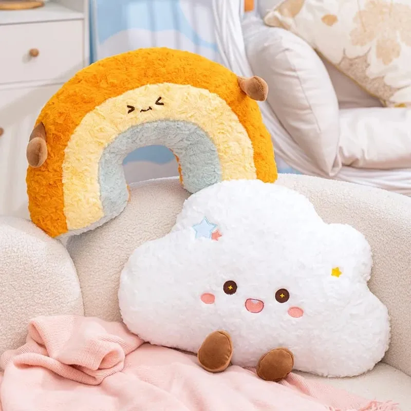 Rainbow Wish Star Moon Plush Pillow Colorful Crown Cloud Soft Toy Pillow Cushion Sofa Home Decoration Throw Pillows — image 6