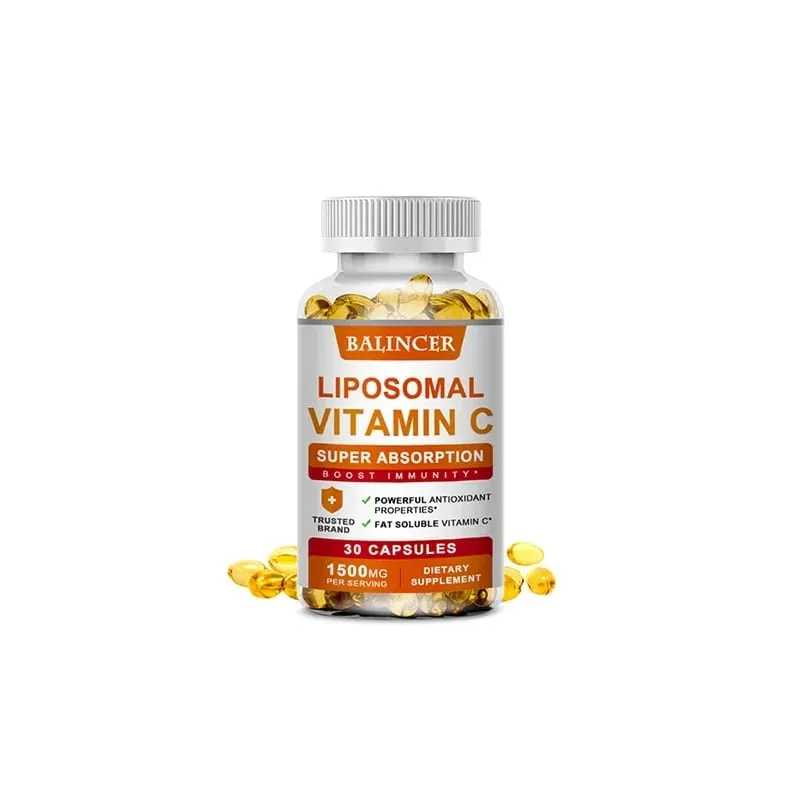 Liposomal Vitamin C 1500mg High Absorption Vitamin C Immune System & Collagen High Potency Fat Soluble Ascorbic Acid Supplement