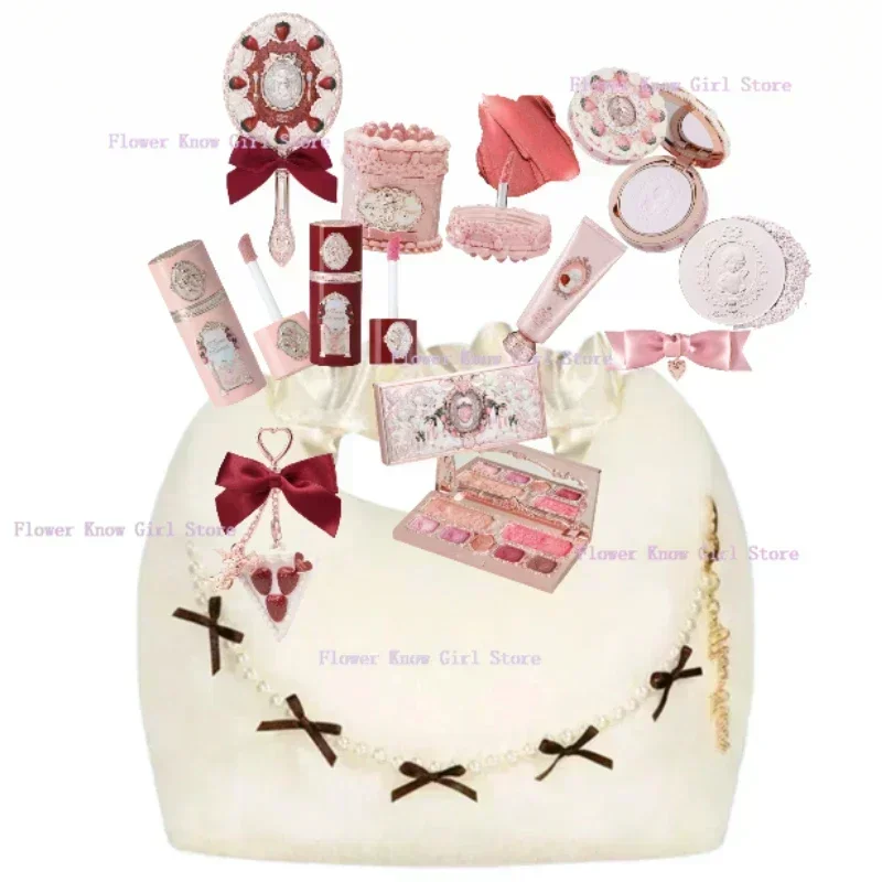 Fleur savoir fraise cupidon maquillage Gif boîte fard à paupières liquide joues lèvres rouges argile poudre 9 pièces/ensemble — image 2