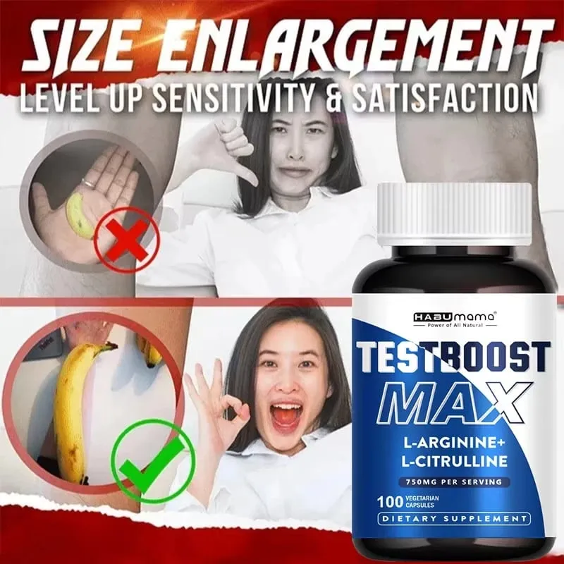 Arginine Pills Male Enhancing Supplement Muscle Builder Libido Enhancing Stamina 100% Pure Non-GMo — image 2