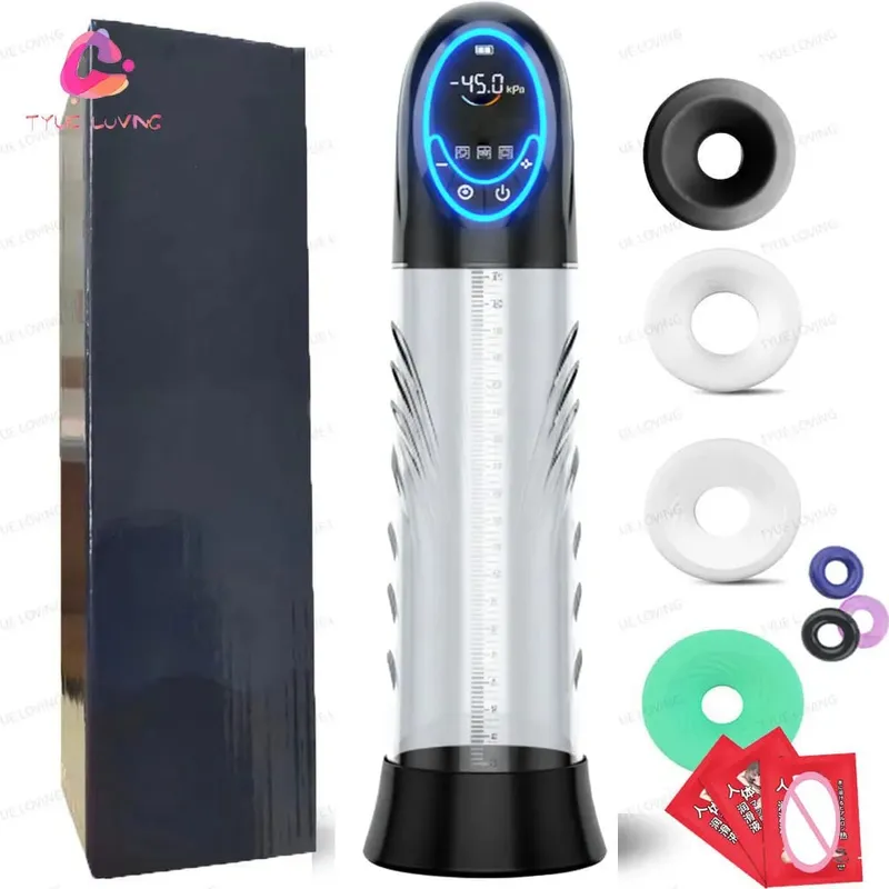 Men Automatic Vacuum Penis Pump expander Male genital expansion Masturbator- Powerful Electric Cock Pump Penis Exerciser Sex toy