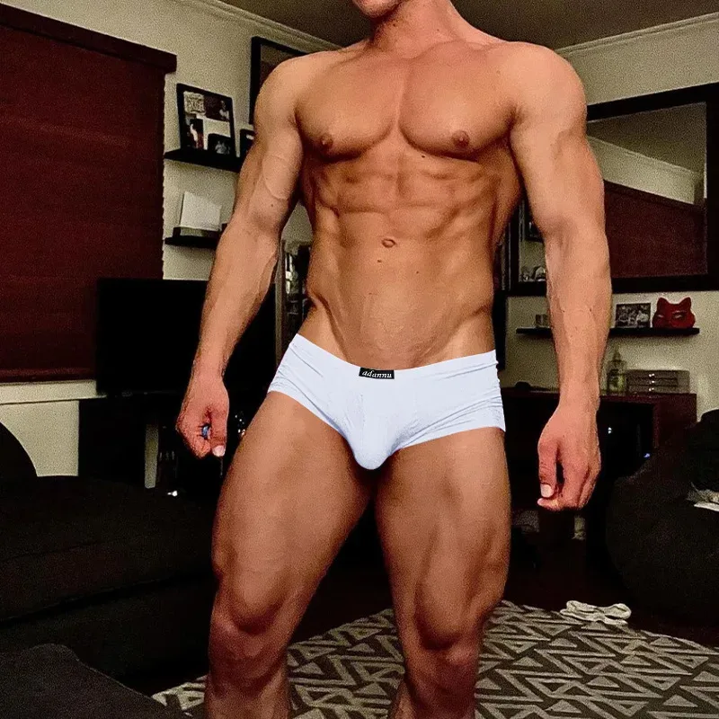 Men Trunks Thin Modal Soft Boxers Sexy Ultra Low-Rise U Convex Pouch Boxers High Elastic Seamless Breathable Underpants — image 3