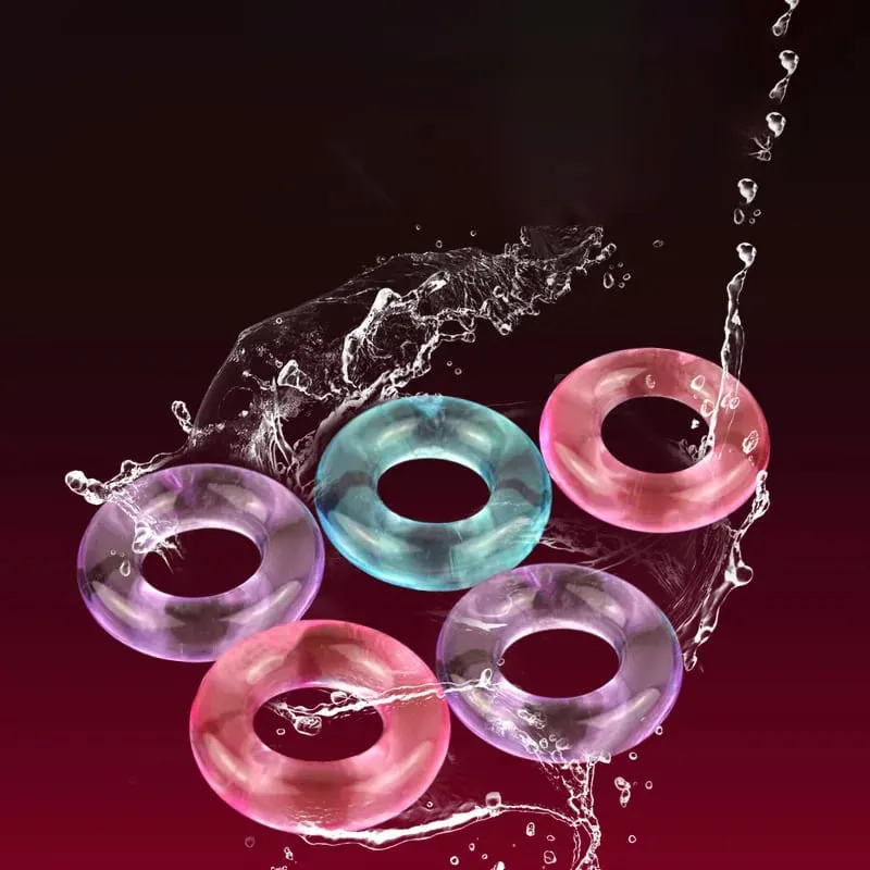 6pcs Cock Rings Sex toys for man Delaying Ejaculation Penis Ring extender Cage Impotence Erection aid Erectile Dysfunct product — image 4