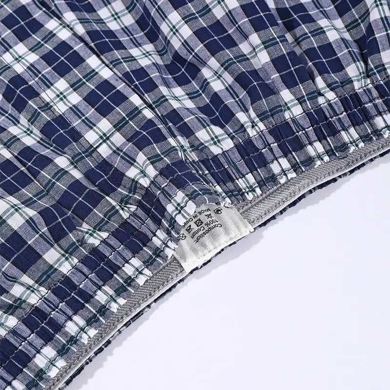 3PCS Choice 100% Cotton Men'S Panties Man Plaid Same Style As Celebrity Underwear Man Boxers Sexy Lingerie Men'S Clothing — image 3