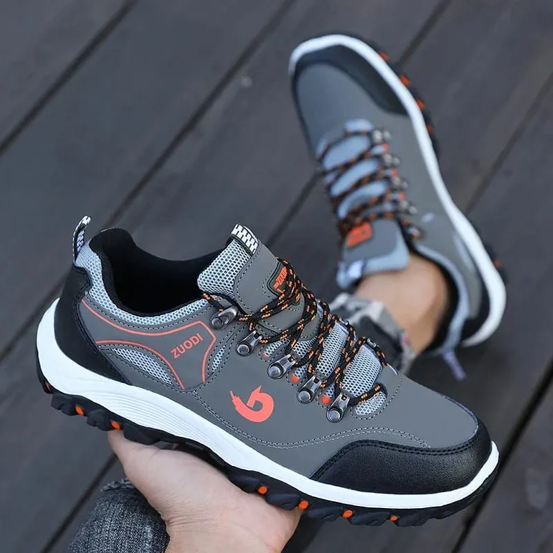 Hiking Boots Men's Black Sneakers Waterproof and Durable Mountaineering Shoes Vulcanized Shoes for Men Size 39 48 Elegant Shoes — image 7