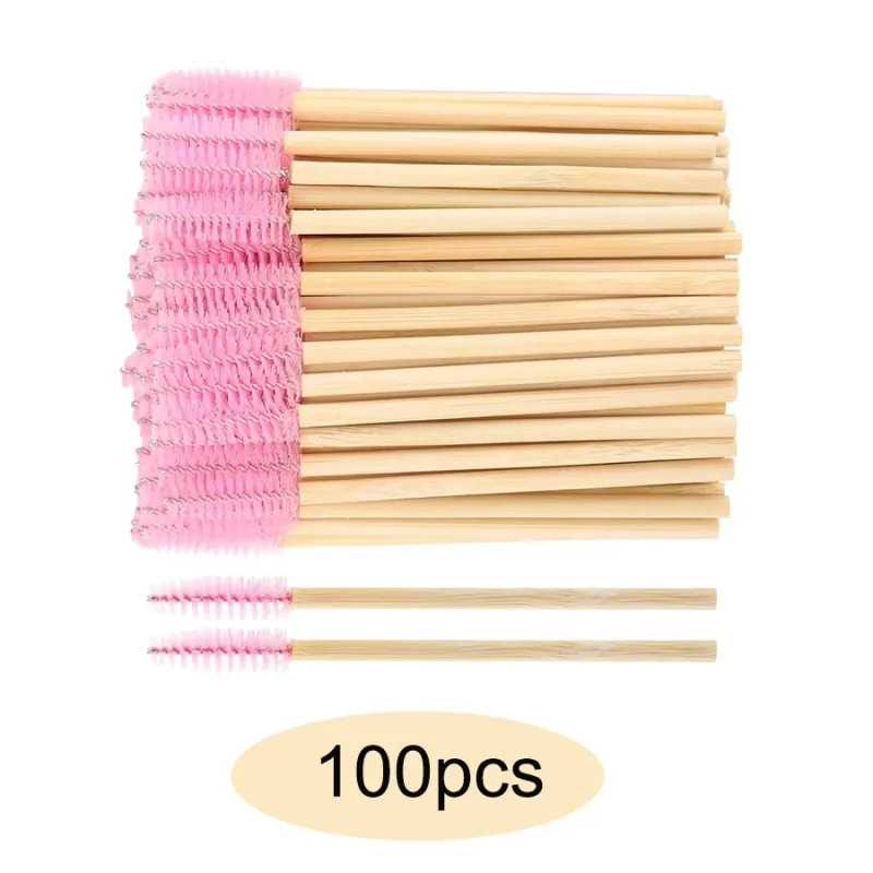 50/100/300/500pcs Eyebrow Eyelash Brushes Eyelash Spoolies Mascara Wands Applicator for Eyelash Extension Makeup Tool LAUKISS — image 33