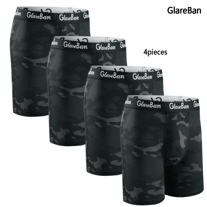 4pcs Set Mid-Long Boxer Shorts Men's Underwear Male Underpants for Men Homme Boxershorts Slips Soft Panties Brand Sexy — image 10
