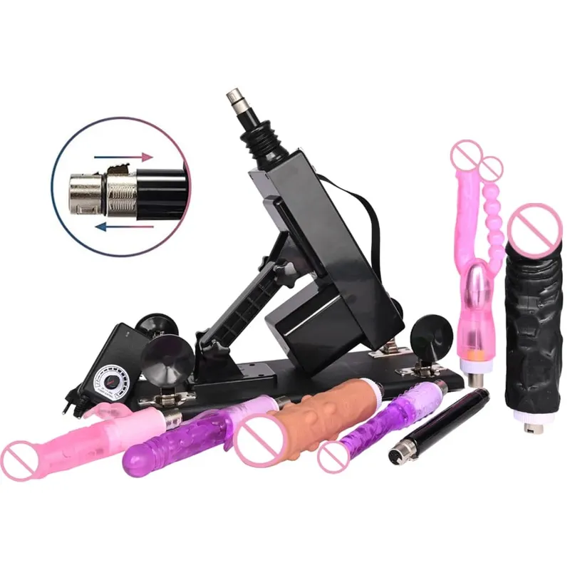 Sex Machine Female Masturbation Pumping Gun with Dildos,More Attachments Vibrator Adjustable Speed Love Machine for Couple — image 25