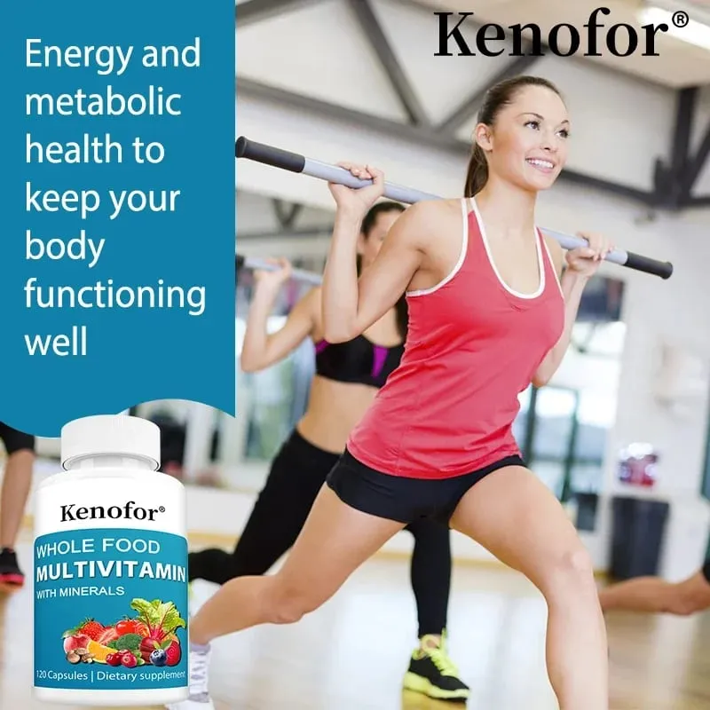 Multivitamin-Kapseln enthalten Biotin und Magnesium als Antioxidantien und helfen, die Immunfunktion, Energie und die Gesundheit des Immunsystems zu stärken — image 3