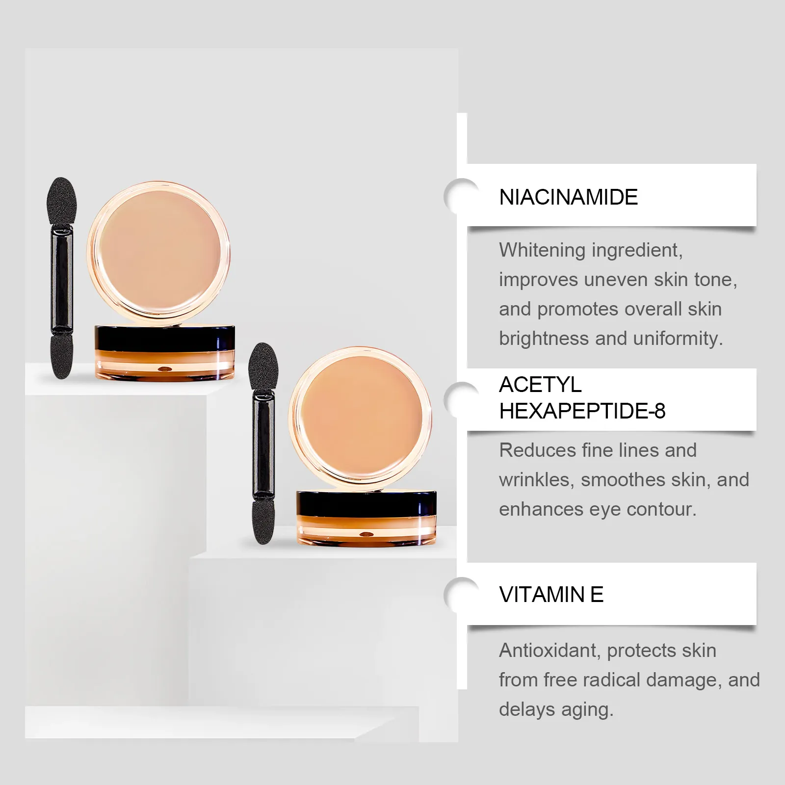 Eye Concealer Series Eye Blemishes Moisturizing Without Removing Makeup Light And Natural Fit Brighting Repair Concealer Makeup — image 3