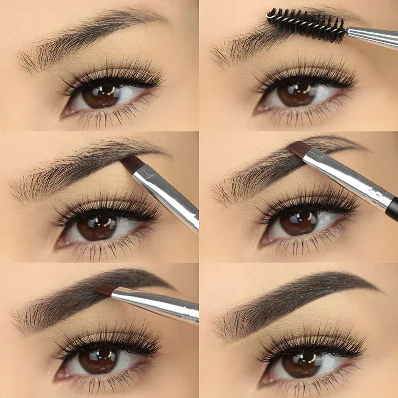 1pc 2 in 1 Double Head Eyebrow brush+Eyelash brush Makeup Tools Cosmetic Brushes Eye lash Make up Brushes brochas maquillaje — image 6