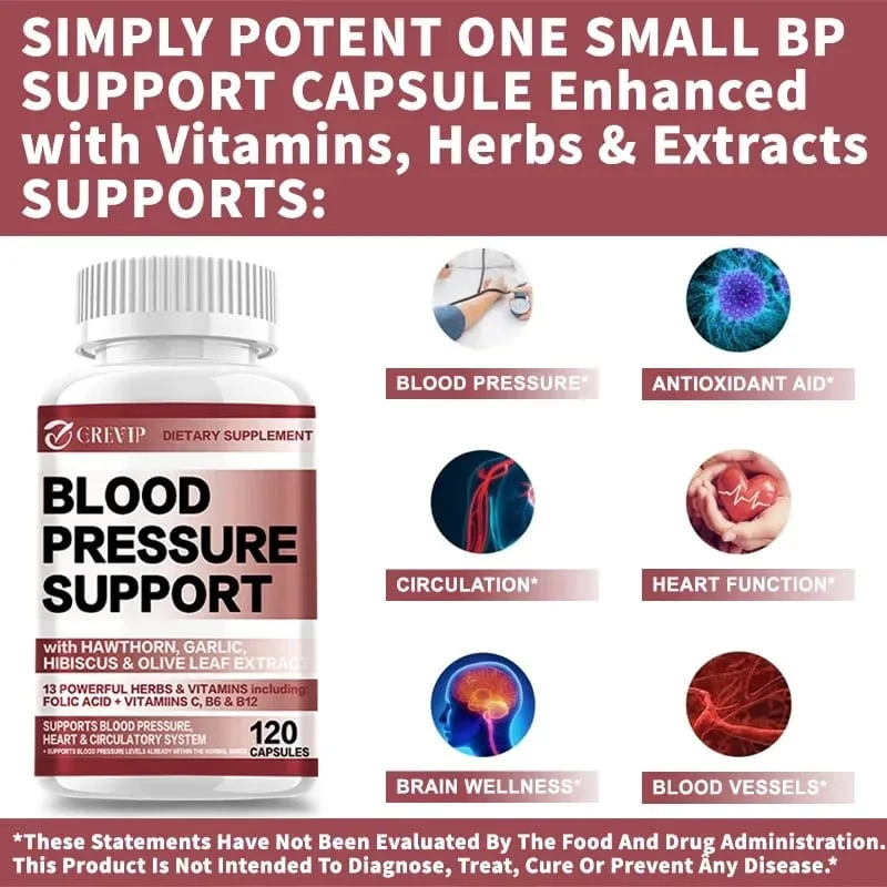 Blood Pressure Supplement - Supports Balanced Blood Pressure Levels and Promotes Heart and Brain Health — image 5