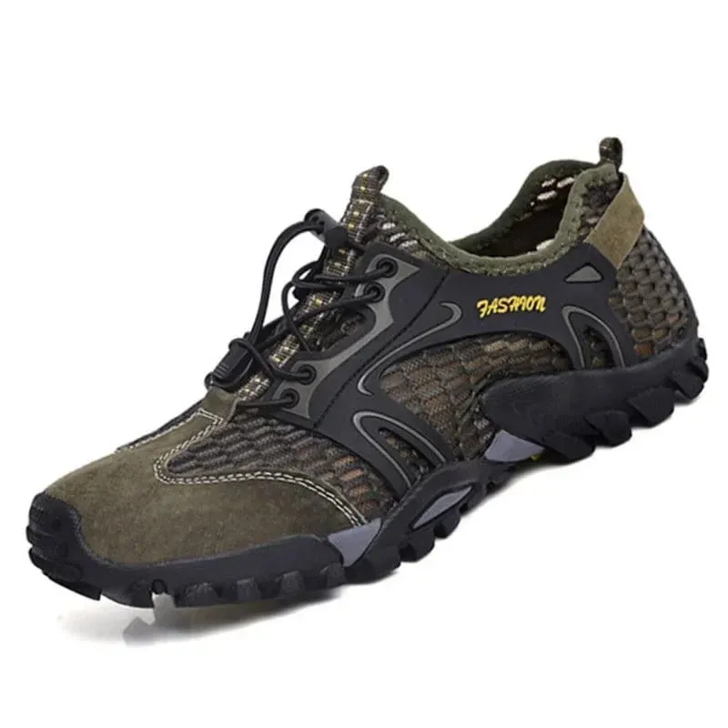 Men Sneakers Summer Wading Mesh Shoes Comfortable Slip on Outdoor Hiking Shoes Zapatos Hombre Casual Climbing Trekking Footwear — image 13