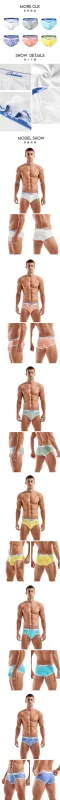1PCS New Men's Underwear Mid Waist Thread Cotton Comfortable Breathable Solid Color Youth Underwear Men's Triangle Pants LA674 — image 7