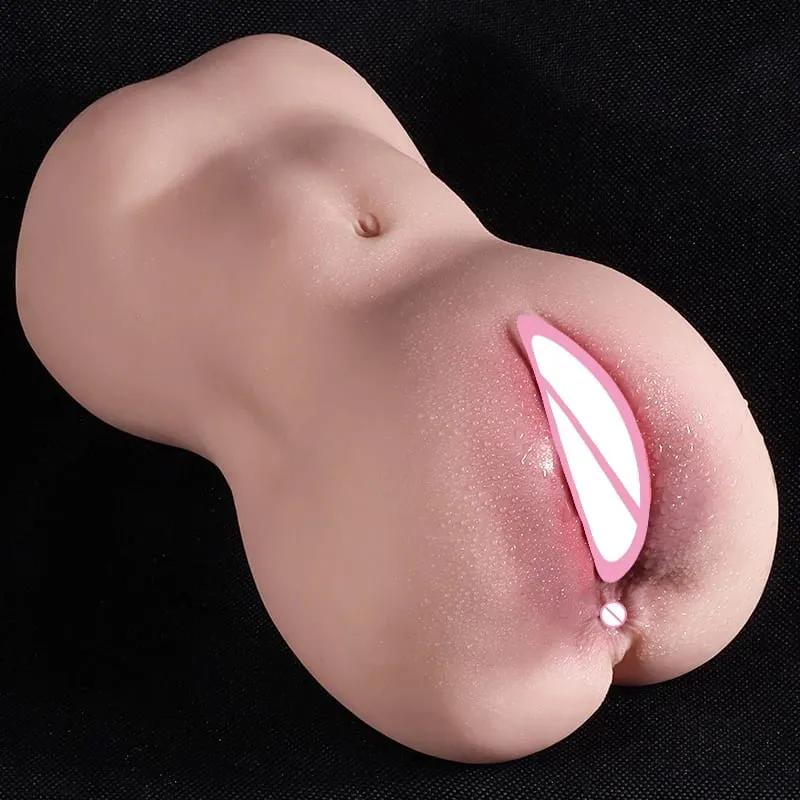 Realistic Vagina Masturbation Cup Uterus Blowjob 3D Artificial Vaginal for Men Dual Channel Anal Sextoys Pocket Pussy Sex Shop