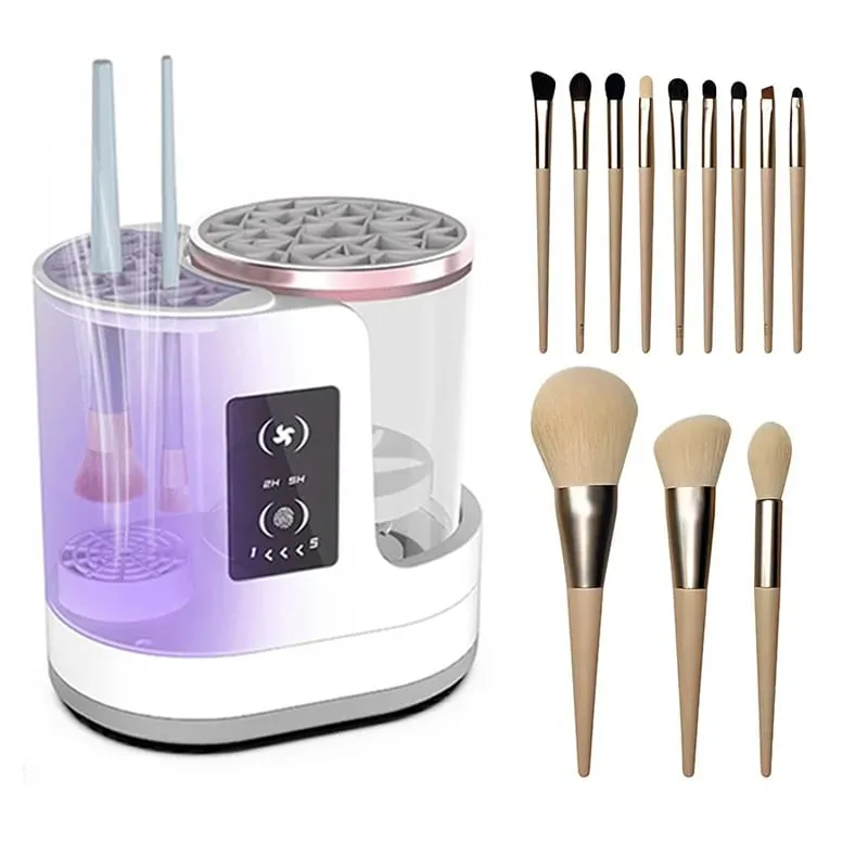 Máquina de limpieza de brochas de maquillaje eléctrica 3 en 1, secador de brochas de maquillaje, portátil, automático, USB, herramienta limpiadora de brochas cosméticas, novedad de 2026 — image 1