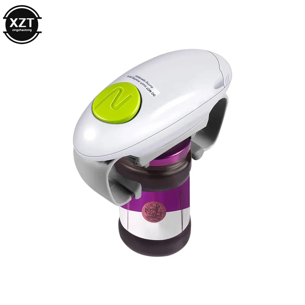 Electric Can Opener Smooth Edge Practical Automatic Jar Bottle Openers Double Ear Can Opener Kitchen Glass Can Opener — image 3
