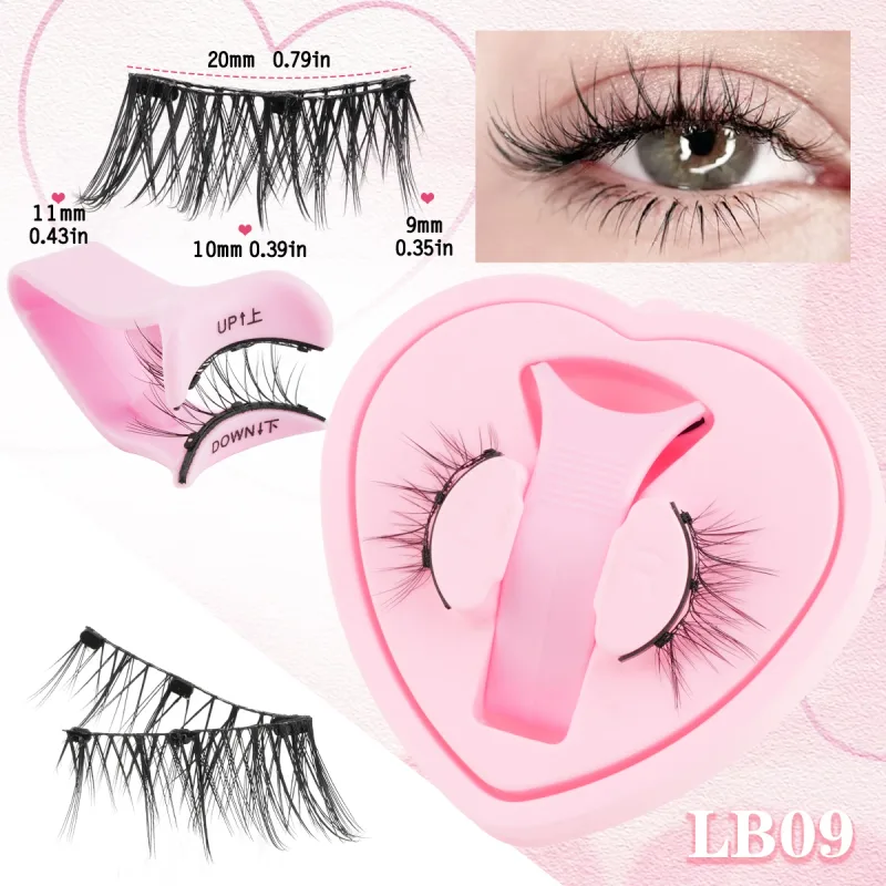 Magnetic Eyelashes 1Pair No Glue Needed 3D Natural Wispy Fake Lashes With Clip Reusable Women Beauty Eye Makeup — image 15