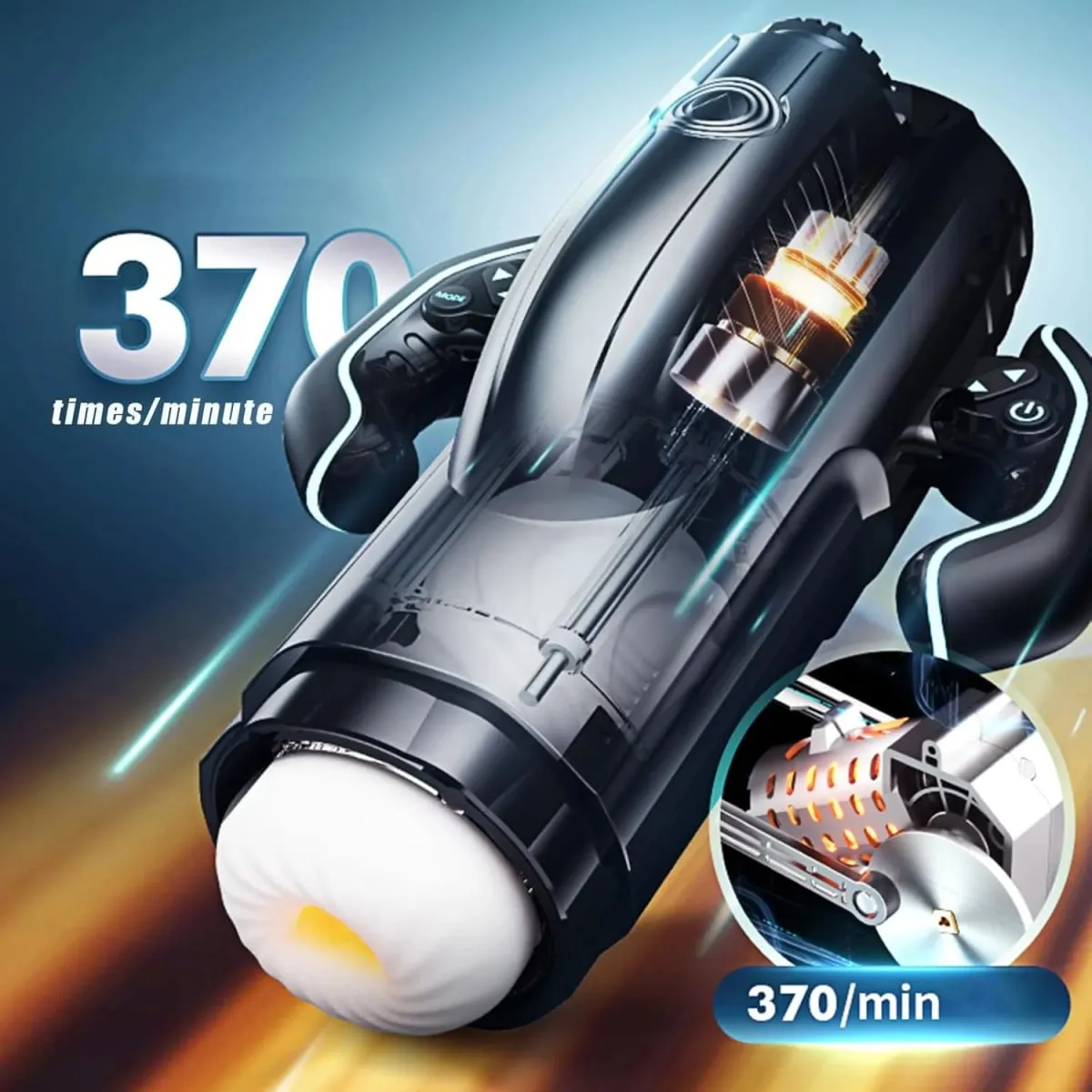 Automatic Male Masturbator Cup Heating Sucking Thrusting Heating Function Mens Blowjob Piston Sex Machine Adult Sex Toy for Men