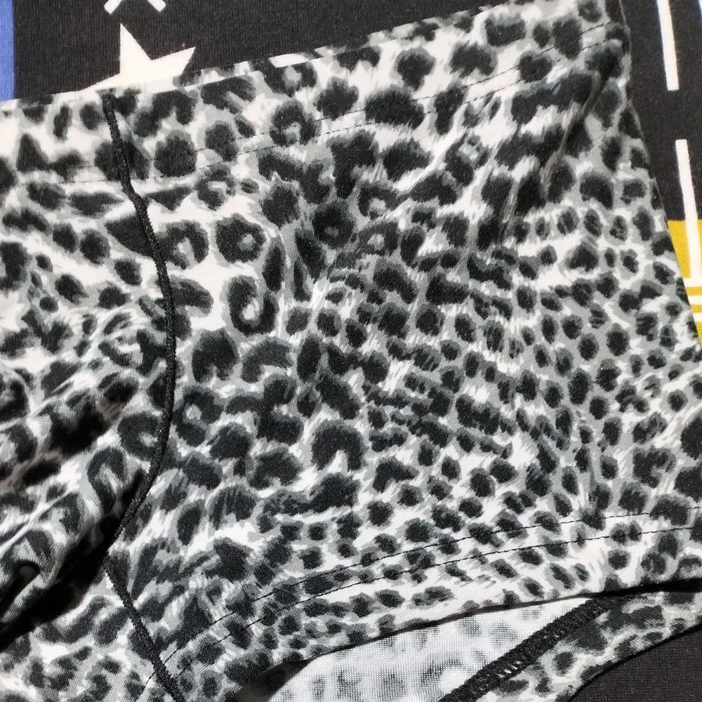 Heiße Männer Niedrige Taille Sexy Leopardenmuster Boxershorts Bequeme Sommer Dünne Männliche Stamm Unterwäsche Plus Größe — image 5