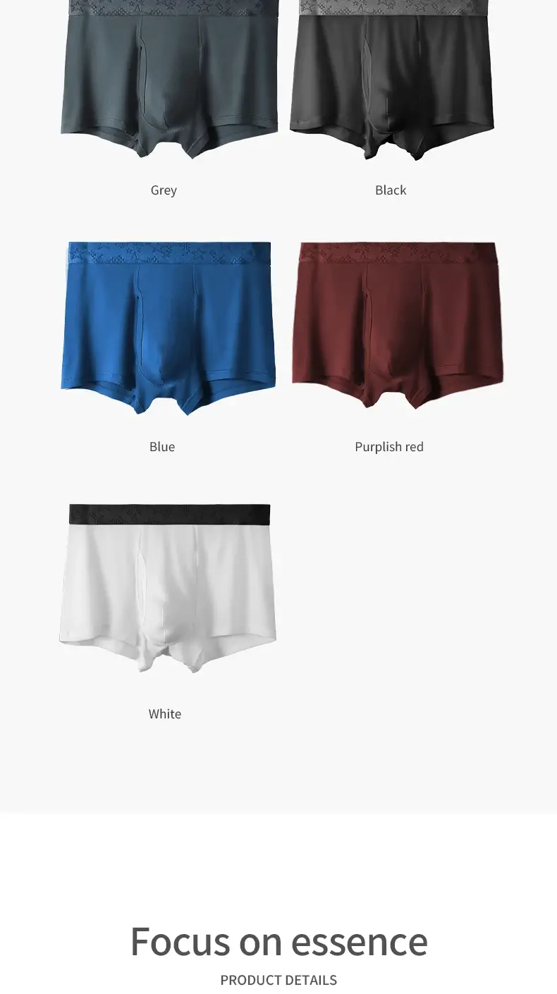 Intimo da uomo, boxer da uomo, mutande da ragazzo, boxer da ragazzo comodi e traspiranti, pantaloncini di grandi dimensioni — image 15