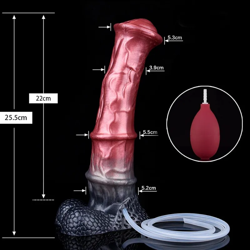 Fışkırtma At Anal Yapay Penis Canavar Sahte Penis G-spot Stimülatörü Mastürbasyon Butt Plug Horoz Seks Oyuncak Kadın Erkek Flört — image 15