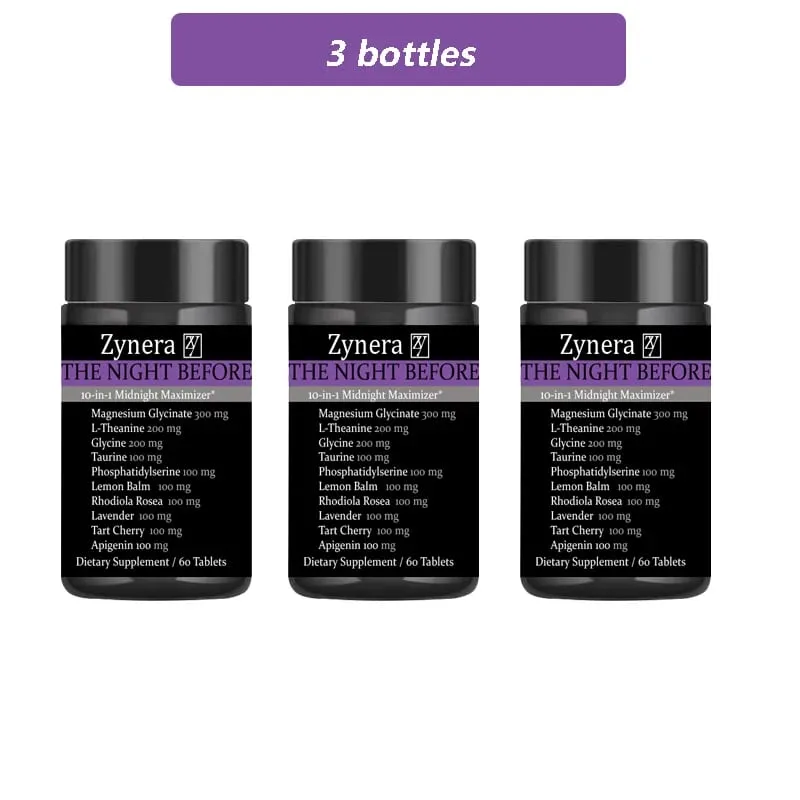 Magnesium Supplement Glycinate L-Theanine Glycine Taurine Maintain Calm Nerve Sleep Quality Anxiety Stress Mood Health Dietary — image 9