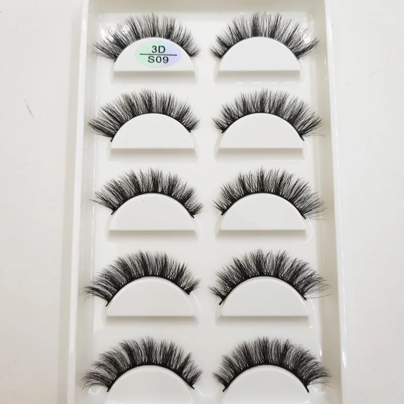 NEW Eyelash 3D Natural Mink False Eyelashes Makeup Fake Eye Lashes Faux Cilios Make Up Beauty Tools 5 Pairs — image 13