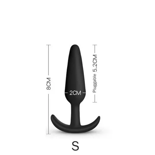 100% Safe Silicone Dildo Anal Plugs Butt Plug Unisex Sexy Stopper 3 Different Size Adult Sex Toys for Men/Women Trainer Massager