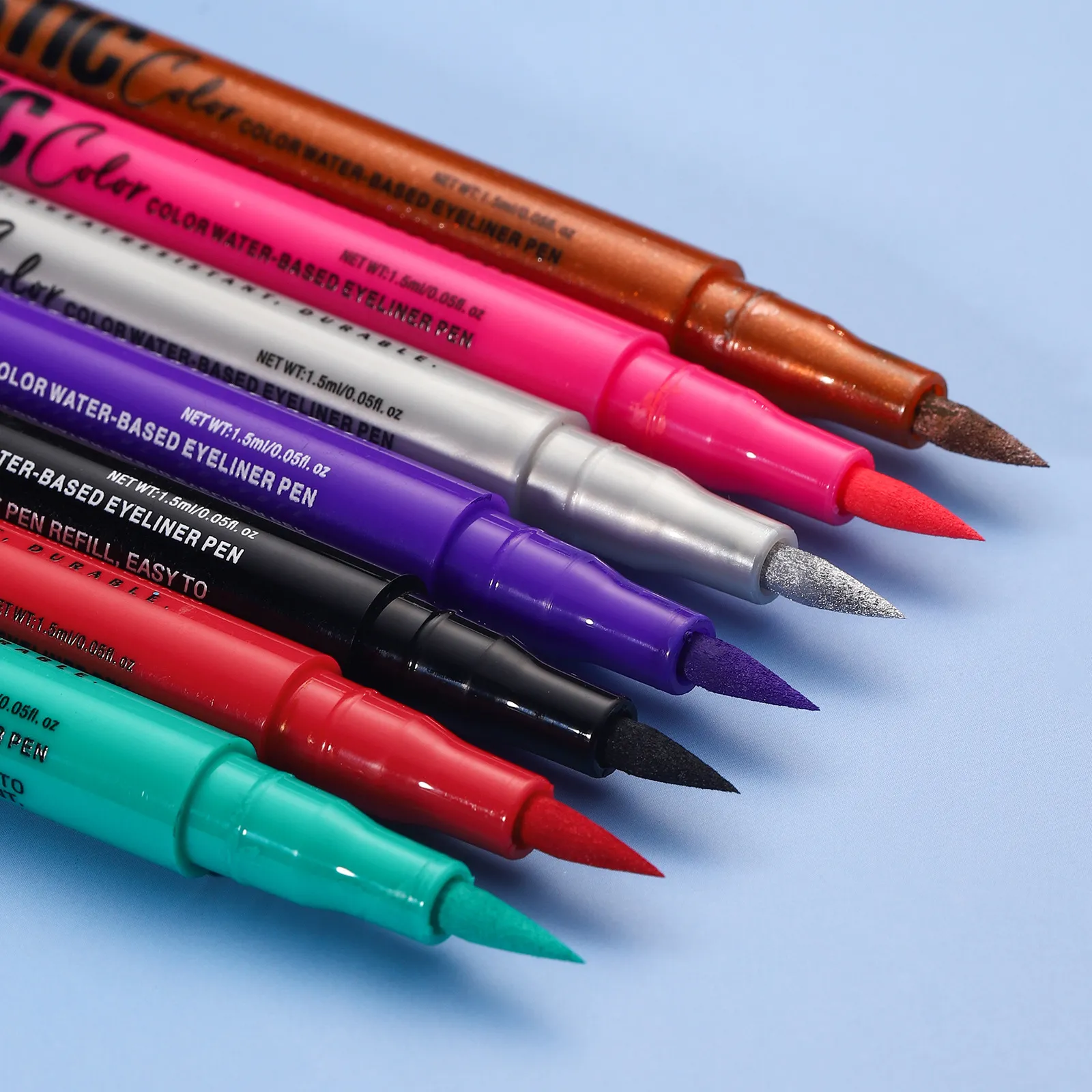 Matte Blue Black Liquid Eyeliner Pen Waterproof 12 Colors Ultra-thin Colorful Eyeliner Smooth Quick-Drying Eye Liner Pen Makeup — image 5
