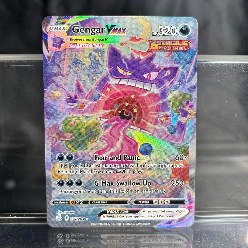 Holographic Game Trading Collection PTCG Proxy Cards Charizard Pikachu Mew EX Singl PKM Foil Cards Gengar VMAX Skyridge (SK)