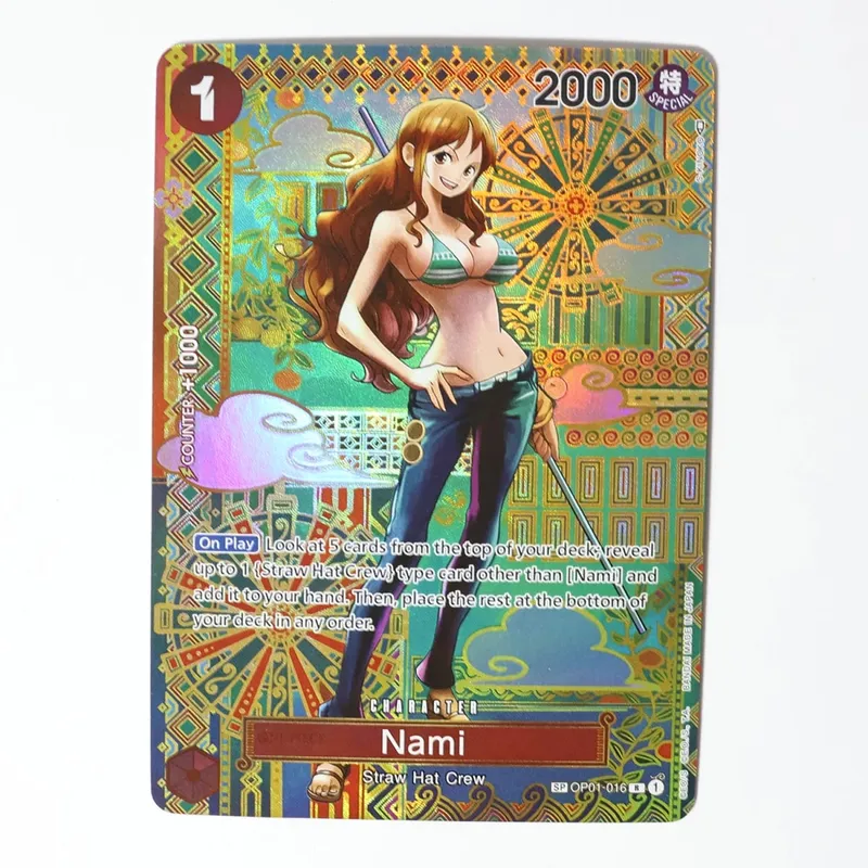 One Piece Game Cards Monkey.D.Luffy Nami Zoro Chopper. Frosted Laser Cards Blue Core Cards.OPCG Used For Game Card Collection. — image 14